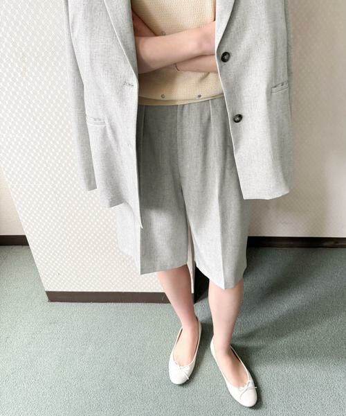 URBAN RESEARCH DOORS / アーバンリサーチ ドアーズ ショート・ハーフ・半端丈パンツ | 『セットアップ対応』 ワンタックハーフパンツ | 詳細4