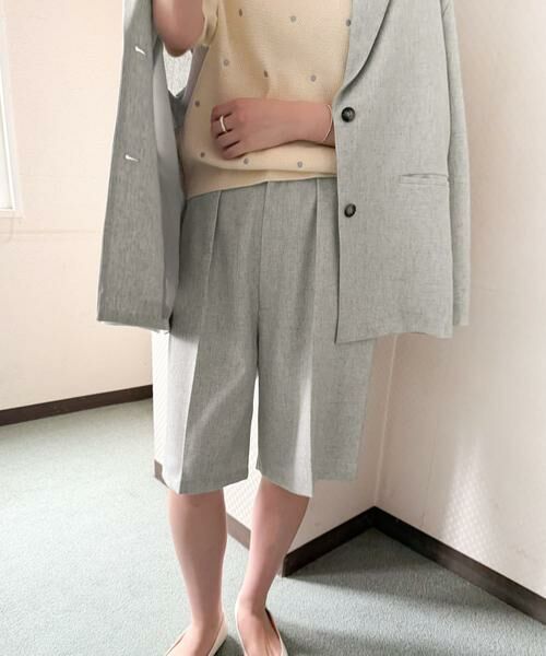 URBAN RESEARCH DOORS / アーバンリサーチ ドアーズ ショート・ハーフ・半端丈パンツ | 『セットアップ対応』 ワンタックハーフパンツ | 詳細5