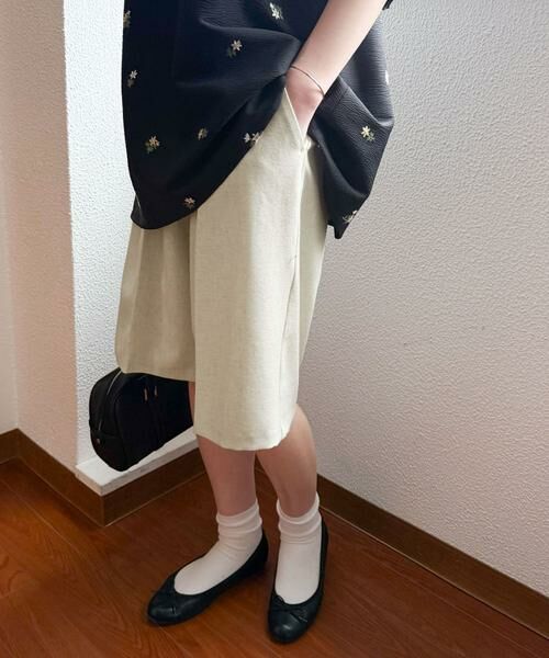 URBAN RESEARCH DOORS / アーバンリサーチ ドアーズ ショート・ハーフ・半端丈パンツ | 『セットアップ対応』 ワンタックハーフパンツ | 詳細17