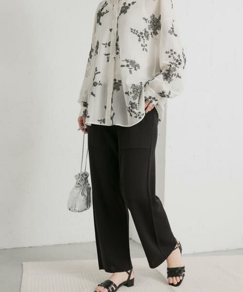 URBAN RESEARCH DOORS / アーバンリサーチ ドアーズ その他パンツ | リネン混ニットパンツ | 詳細1