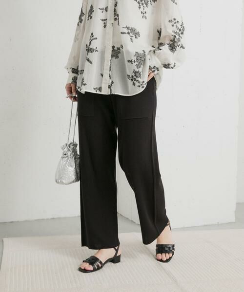 URBAN RESEARCH DOORS / アーバンリサーチ ドアーズ その他パンツ | リネン混ニットパンツ | 詳細2