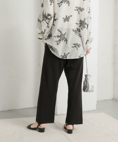 URBAN RESEARCH DOORS / アーバンリサーチ ドアーズ その他パンツ | リネン混ニットパンツ | 詳細3