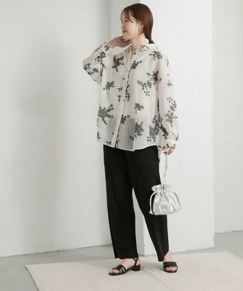 URBAN RESEARCH DOORS / アーバンリサーチ ドアーズ その他パンツ | リネン混ニットパンツ | 詳細9