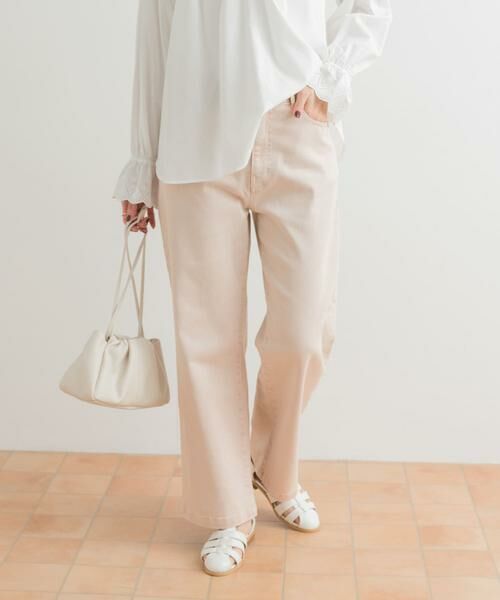 URBAN RESEARCH DOORS / アーバンリサーチ ドアーズ その他パンツ | 製品染めカラーパンツ(ピンク)