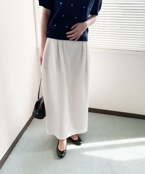 URBAN RESEARCH DOORS / アーバンリサーチ ドアーズ スカート | ジャガードコクーンスカート | 詳細4