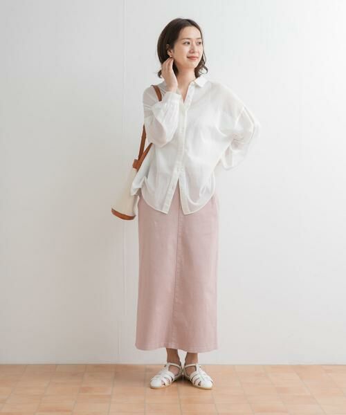 URBAN RESEARCH DOORS / アーバンリサーチ ドアーズ スカート | 製品染めカラースカート | 詳細11