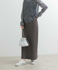 URBAN RESEARCH DOORS / アーバンリサーチ ドアーズ スカート | リネン混ニットストレートスカート