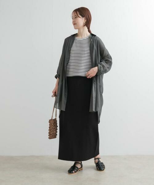 URBAN RESEARCH DOORS / アーバンリサーチ ドアーズ スカート | リネン混ニットストレートスカート | 詳細11