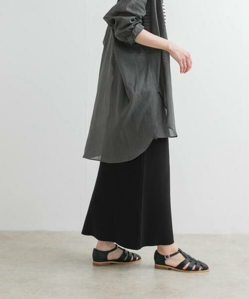 URBAN RESEARCH DOORS / アーバンリサーチ ドアーズ スカート | リネン混ニットストレートスカート | 詳細6