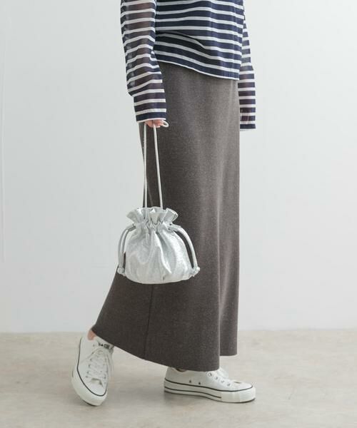 URBAN RESEARCH DOORS / アーバンリサーチ ドアーズ スカート | リネン混ニットストレートスカート | 詳細18