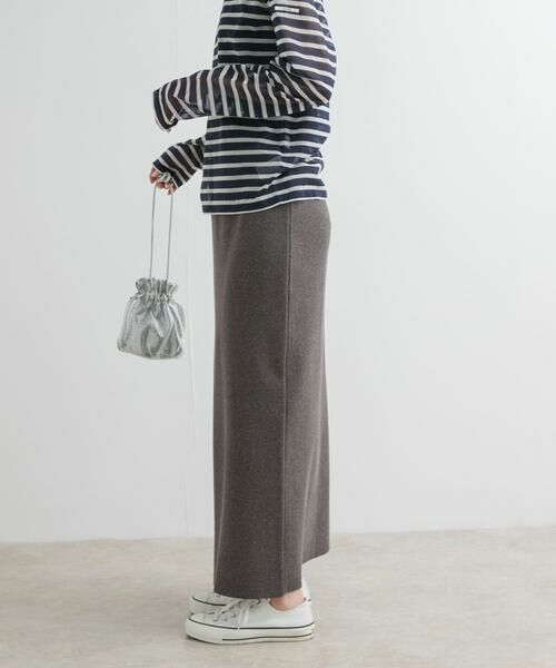 URBAN RESEARCH DOORS / アーバンリサーチ ドアーズ スカート | リネン混ニットストレートスカート | 詳細22