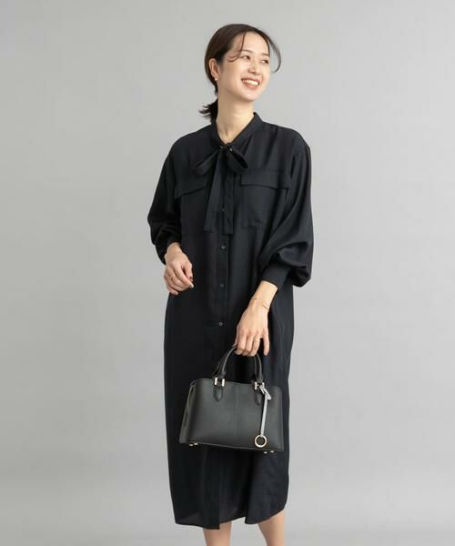 URBAN RESEARCH DOORS / アーバンリサーチ ドアーズ ワンピース | ボウタイワークシャツワンピース | 詳細2