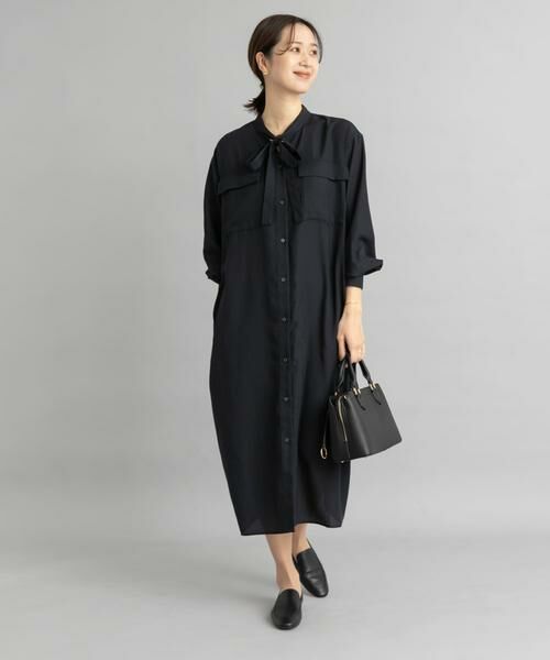 URBAN RESEARCH DOORS / アーバンリサーチ ドアーズ ワンピース | ボウタイワークシャツワンピース | 詳細5