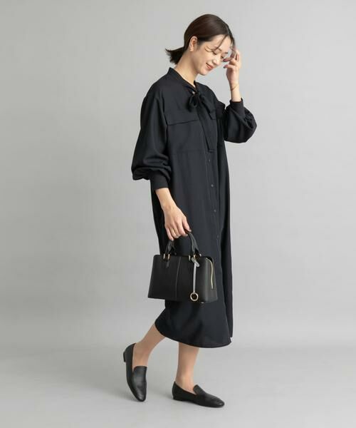 URBAN RESEARCH DOORS / アーバンリサーチ ドアーズ ワンピース | ボウタイワークシャツワンピース | 詳細8