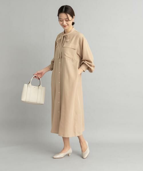 URBAN RESEARCH DOORS / アーバンリサーチ ドアーズ ワンピース | ボウタイワークシャツワンピース | 詳細18
