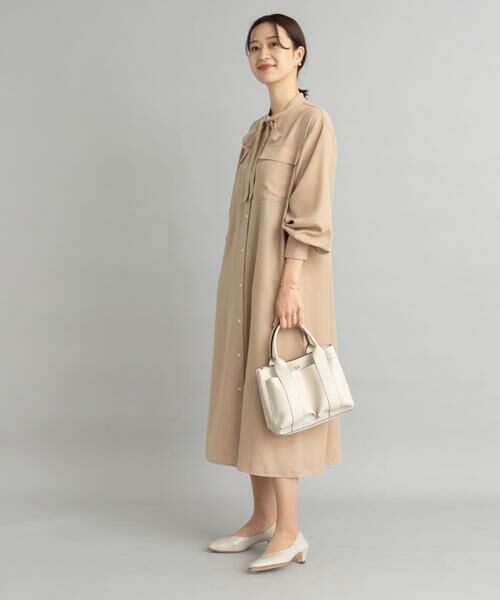 URBAN RESEARCH DOORS / アーバンリサーチ ドアーズ ワンピース | ボウタイワークシャツワンピース | 詳細19