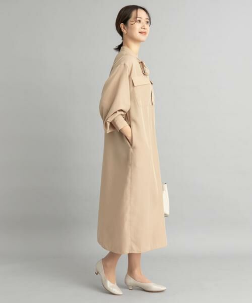 URBAN RESEARCH DOORS / アーバンリサーチ ドアーズ ワンピース | ボウタイワークシャツワンピース | 詳細21