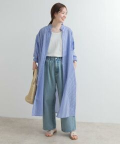 URBAN RESEARCH DOORS / アーバンリサーチ ドアーズ ワンピース | カラーストライプシャツワンピース