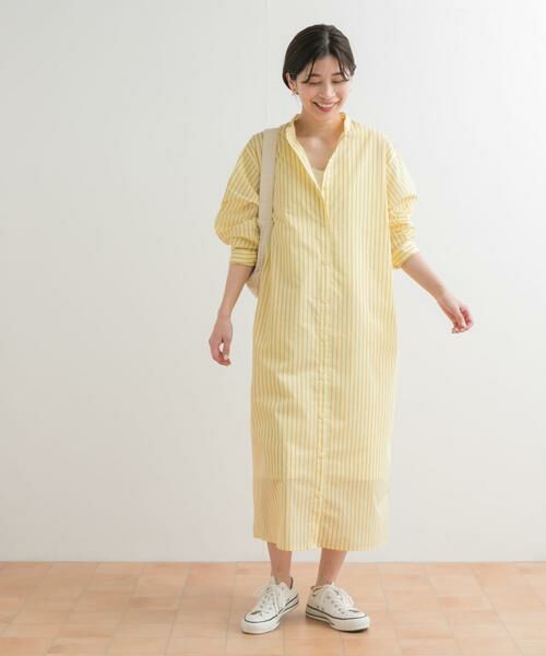 URBAN RESEARCH DOORS / アーバンリサーチ ドアーズ ワンピース | カラーストライプシャツワンピース | 詳細3