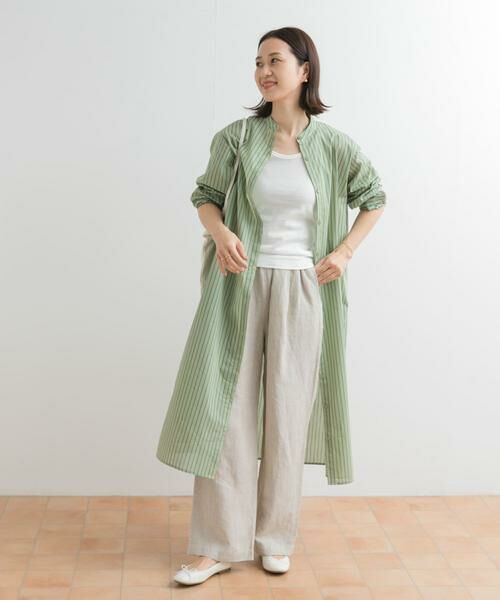 URBAN RESEARCH DOORS / アーバンリサーチ ドアーズ ワンピース | カラーストライプシャツワンピース | 詳細20