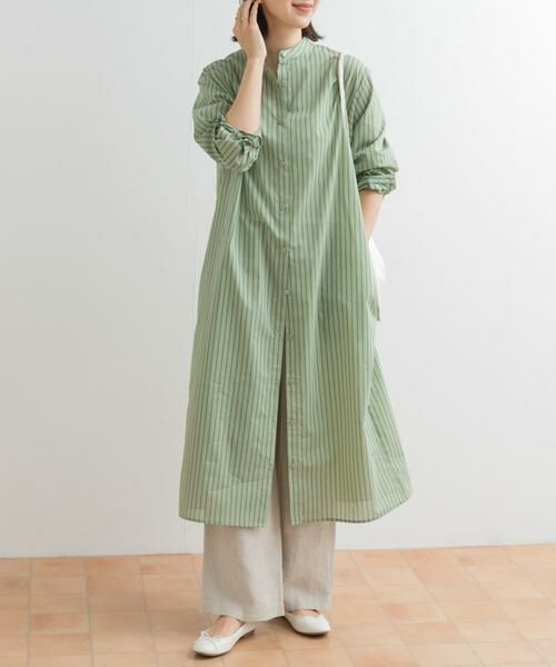 URBAN RESEARCH DOORS / アーバンリサーチ ドアーズ ワンピース | カラーストライプシャツワンピース | 詳細22