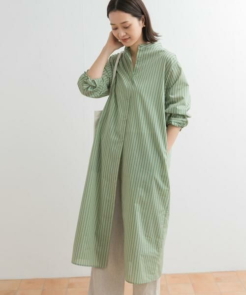 URBAN RESEARCH DOORS / アーバンリサーチ ドアーズ ワンピース | カラーストライプシャツワンピース | 詳細23