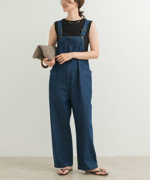 URBAN RESEARCH DOORS / アーバンリサーチ ドアーズ サロペット・オールインワン | デニムサロペット(インディゴブルー)