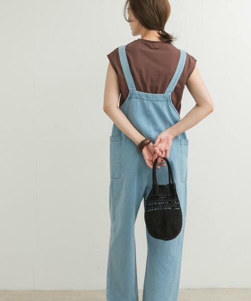 URBAN RESEARCH DOORS / アーバンリサーチ ドアーズ サロペット・オールインワン | デニムサロペット(ライトインディゴブル)
