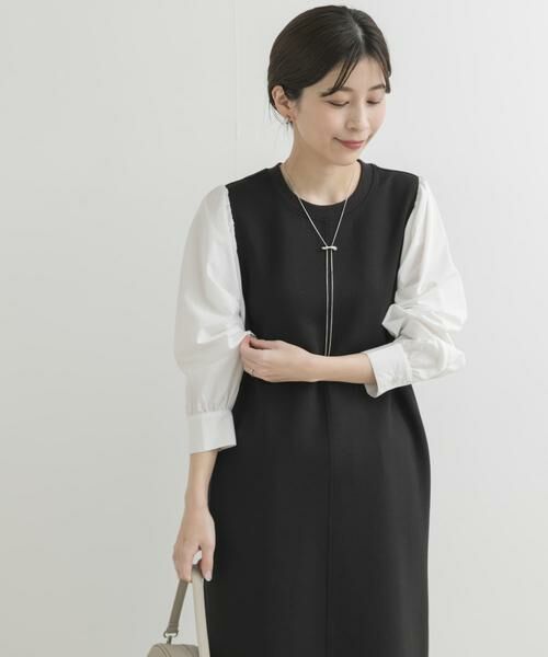 URBAN RESEARCH DOORS / アーバンリサーチ ドアーズ ワンピース | ボリュームスリーブドッキングワンピース | 詳細17