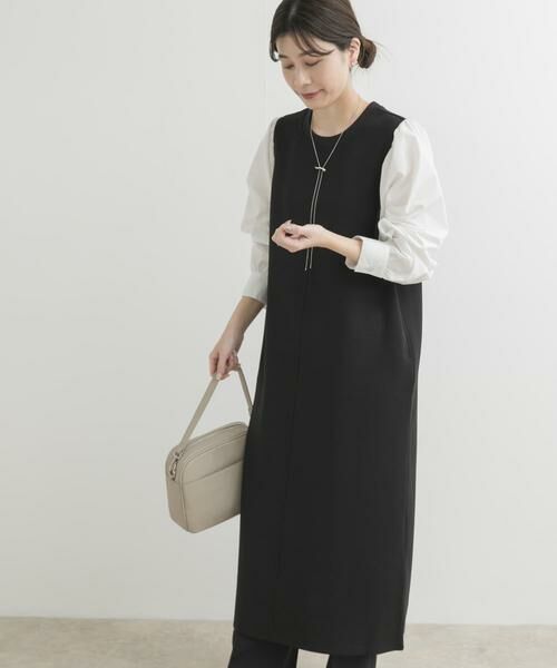URBAN RESEARCH DOORS / アーバンリサーチ ドアーズ ワンピース | ボリュームスリーブドッキングワンピース | 詳細19