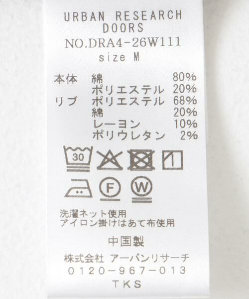 URBAN RESEARCH DOORS / アーバンリサーチ ドアーズ ワンピース | ミニ裏毛ドロストワンピース | 詳細17