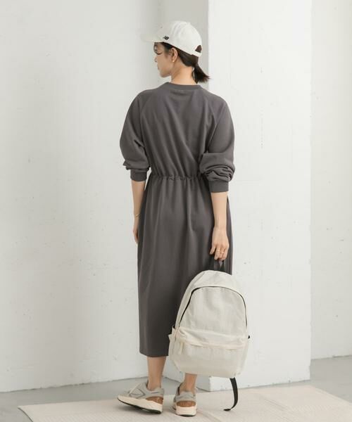 URBAN RESEARCH DOORS / アーバンリサーチ ドアーズ ワンピース | ミニ裏毛ドロストワンピース | 詳細8