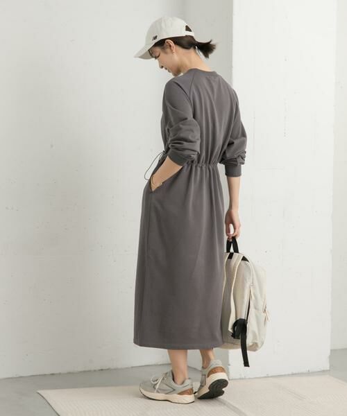 URBAN RESEARCH DOORS / アーバンリサーチ ドアーズ ワンピース | ミニ裏毛ドロストワンピース | 詳細9