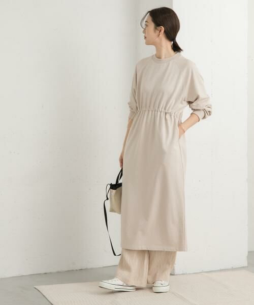 URBAN RESEARCH DOORS / アーバンリサーチ ドアーズ ワンピース | ミニ裏毛ドロストワンピース | 詳細30