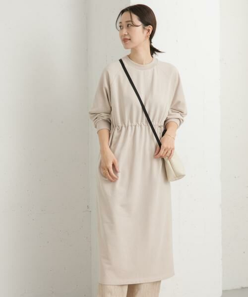 URBAN RESEARCH DOORS / アーバンリサーチ ドアーズ ワンピース | ミニ裏毛ドロストワンピース | 詳細20