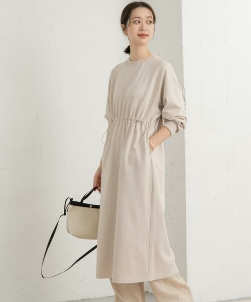 URBAN RESEARCH DOORS / アーバンリサーチ ドアーズ ワンピース | ミニ裏毛ドロストワンピース | 詳細22