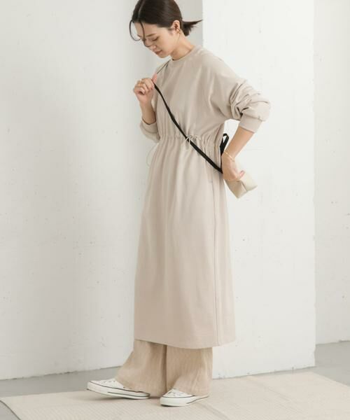 URBAN RESEARCH DOORS / アーバンリサーチ ドアーズ ワンピース | ミニ裏毛ドロストワンピース | 詳細25
