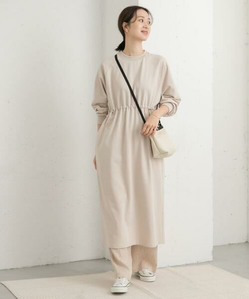 URBAN RESEARCH DOORS / アーバンリサーチ ドアーズ ワンピース | ミニ裏毛ドロストワンピース | 詳細26