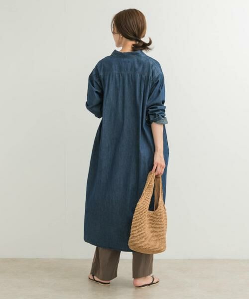 URBAN RESEARCH DOORS / アーバンリサーチ ドアーズ ワンピース | ライトコットンデニムシャツワンピース | 詳細5