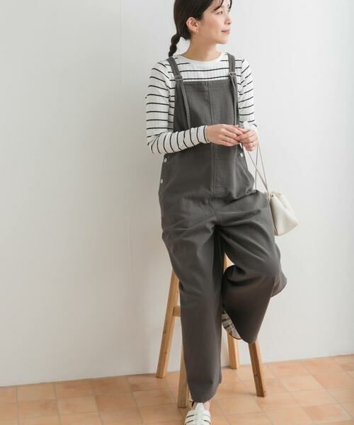 URBAN RESEARCH DOORS / アーバンリサーチ ドアーズ サロペット・オールインワン | コットンバッククロスサロペット | 詳細1