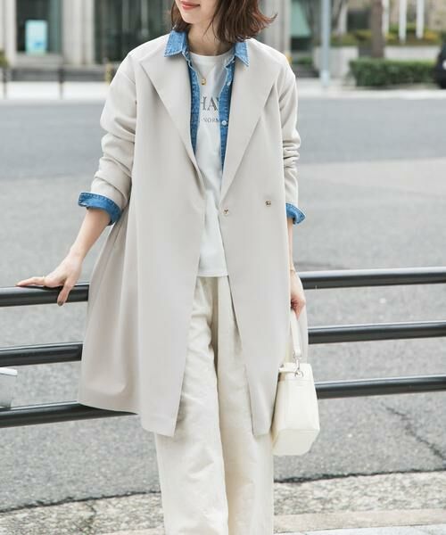 URBAN RESEARCH DOORS / アーバンリサーチ ドアーズ その他アウター | ダブルクロスガウンコート | 詳細14