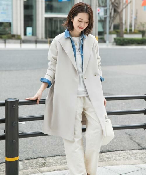 URBAN RESEARCH DOORS / アーバンリサーチ ドアーズ その他アウター | ダブルクロスガウンコート | 詳細15