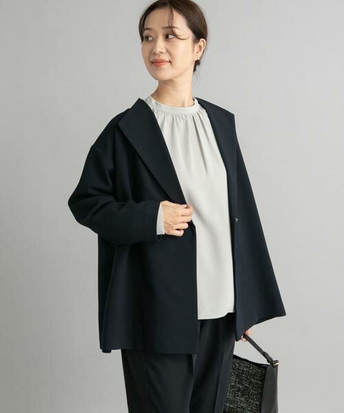 URBAN RESEARCH DOORS / アーバンリサーチ ドアーズ その他アウター | ダブルクロスショートガウン | 詳細4