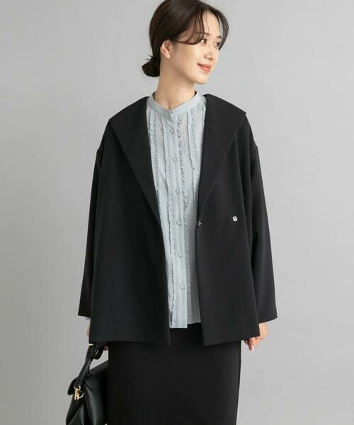 URBAN RESEARCH DOORS / アーバンリサーチ ドアーズ その他アウター | ダブルクロスショートガウン | 詳細20