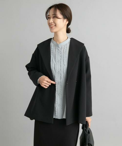 URBAN RESEARCH DOORS / アーバンリサーチ ドアーズ その他アウター | ダブルクロスショートガウン | 詳細22