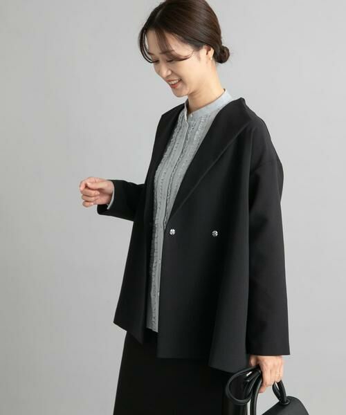 URBAN RESEARCH DOORS / アーバンリサーチ ドアーズ その他アウター | ダブルクロスショートガウン | 詳細23