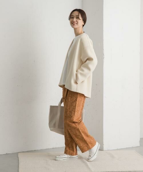 URBAN RESEARCH DOORS / アーバンリサーチ ドアーズ ノーカラージャケット | ダンボールニットノーカラージャケット | 詳細11