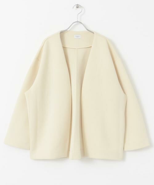 URBAN RESEARCH DOORS / アーバンリサーチ ドアーズ ノーカラージャケット | ダンボールニットノーカラージャケット | 詳細12