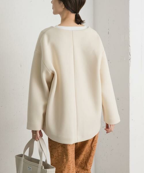 URBAN RESEARCH DOORS / アーバンリサーチ ドアーズ ノーカラージャケット | ダンボールニットノーカラージャケット | 詳細7