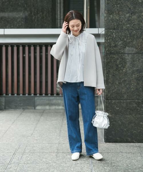 URBAN RESEARCH DOORS / アーバンリサーチ ドアーズ ノーカラージャケット | ダンボールニットノーカラージャケット | 詳細23